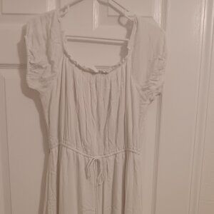 High Low Mamma Mia Blue Embroidered Hem Dress